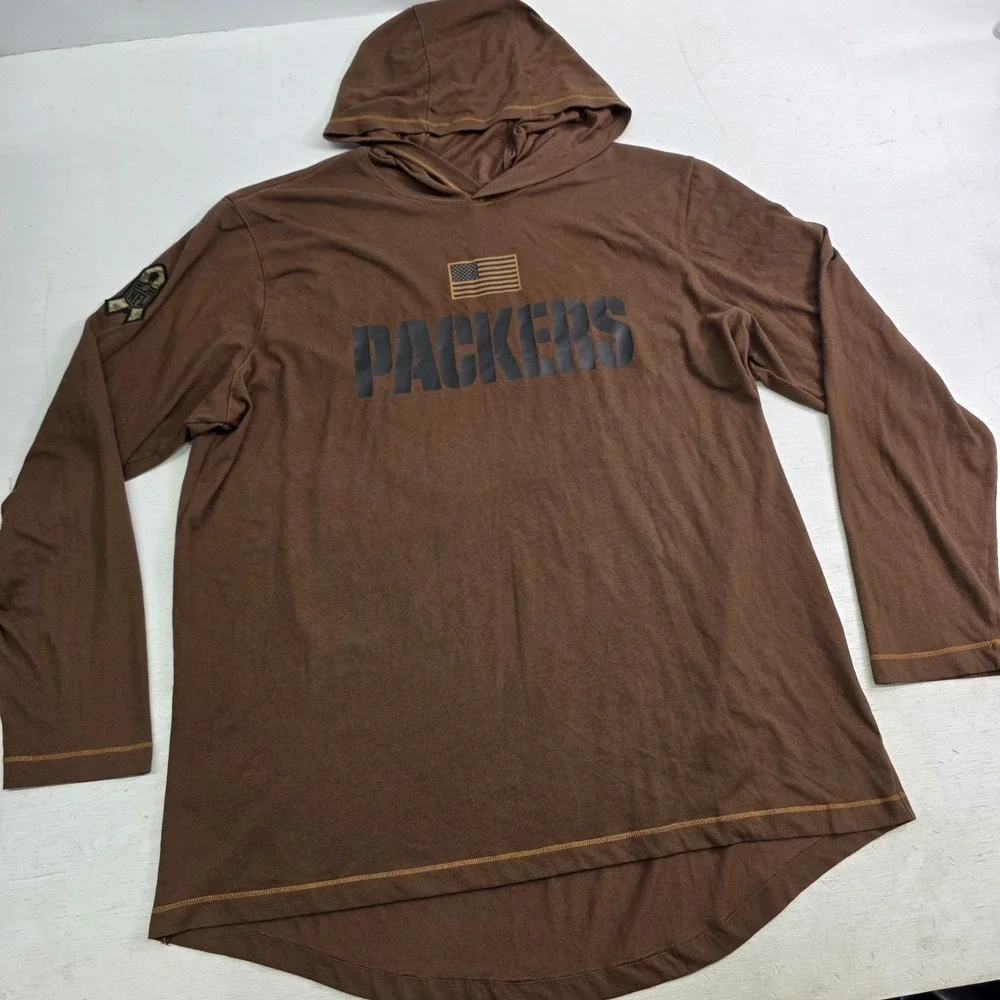 NFL Green Bay Packers 2023 Nike Salute To Service Light Hoodie Shirt Mens XL EUC
